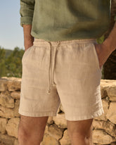 Woven Linen Malibu Shorts - Men's Clothing | 