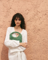 Raffia Halfmoon Bag - Bags & Accessories | 