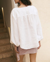 Linen Monterey Shirt - Women's Top & Shirts | 