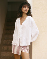 Linen Monterey Shirt - Women's Top & Shirts | 