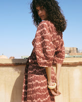 Printed Linen Almeria Dress | 