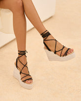 Portofino Soft Suede Wedge Espadrilles - Women's Special Prices | 