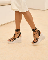 Portofino Soft Suede Wedge Espadrilles | 
