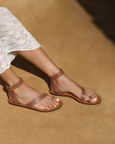 Chloe Chunky Gladiator Leather Sandals - Women's Sandals | 