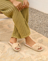 Soft Suede Sandals With Knot - Women's Shoes | 