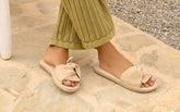 Soft Suede Sandals With Knot - Women's Sandals | 