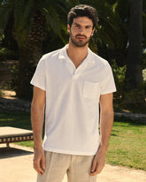 Organic Terry Cotton Olive Polo Shirt - Men's Special Prices | 
