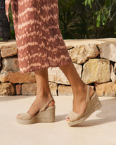 Suede Slingback Wedge Espadrilles - Women's Bestsellers | 