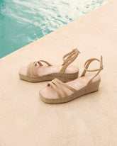 Suede Three Bands Platform Espadrilles - Women's Bestsellers | 