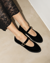 Ella Silk Velvet Mary Jane | 