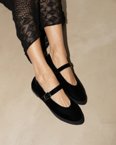 Ella Silk Velvet Mary Jane | 