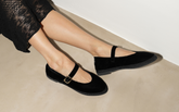 Ella Silk Velvet Mary Jane - Women's Shoes | 