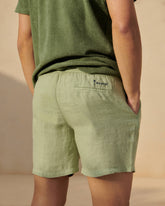 Washed Linen Malibu Shorts - Men's Special Prices Clothing | 