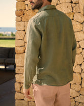 Washed Linen Panama Shirt - Men's Special Prices | 