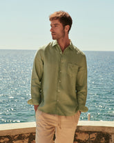 Washed Linen Panama Shirt - Men's Shirt | 
