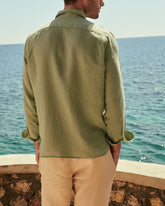 Washed Linen Panama Shirt - Men's Shirt | 