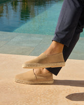 Suede Squared Toe Espadrilles - Men's Espadrilles | 