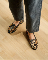 Calf Hair Venetian Slippers - Women's Ballet Flat & Slippers | 