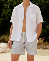 Printed Radial Triangles Swim Shorts - Men's Special Prices | 