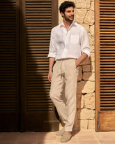Linen Panama Shirt - Men's Clothing | 