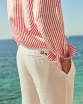 Washed Linen Venice Trousers - Men's Pants | 