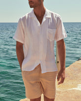 Linen Havana Camp-Collar Shirt - Men's Shirt | 