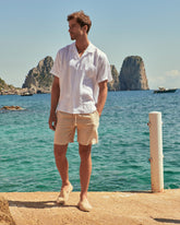 Washed Linen Malibu Shorts - Men's Pants | 