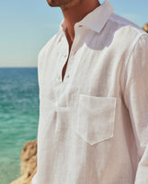 Linen Nassau Polo Shirt - Men's Shirt | 