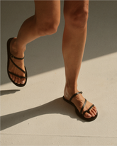 Giorgia Leather Slide Sandals - Alex Rivière Studio x Manebí Shoes | 