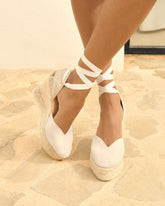 Soft Suede Heart-Shaped Wedge Espadrilles - Women's Shoes | 