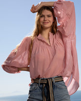 Cotton-Silk Voile Baja Shirt | 