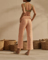 Printed Washed Linen Belem Trousers - Women's Special Prices Clothing | 