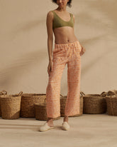 Printed Washed Linen Belem Trousers - Women's Special Prices Clothing | 