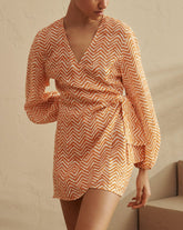Printed Linen Biarritz Dress - Women's Special Prices Clothing | 