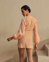 Printed Linen Biarritz Dress - Women's Special Prices Clothing | 