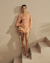 Printed Linen Biarritz Dress - Women's Special Prices Clothing | 