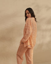 Printed Washed Linen Natal Shirt | 