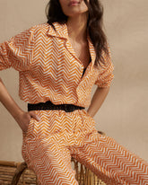 Printed Washed Linen Belem Trousers - Women's Special Prices Clothing | 