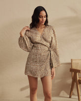 Printed Linen Biarritz Dress - Women's Special Prices Clothing | 