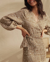 Printed Linen Biarritz Dress - Women's Special Prices Clothing | 