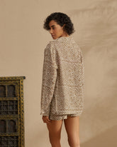 Printed Washed Linen Natal Shirt - Women's Special Prices Clothing | 