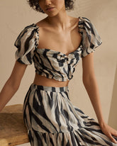 Printed Silk Cotton<br />Voile Floreanopolis Top - Women's Special Prices Clothing | 