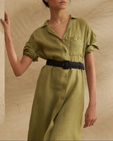 Linen Portofino Dress - Women's Special Prices Clothing | 