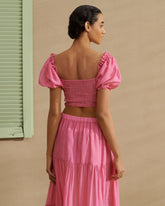 Silk Cotton Voile Floreanopolis Top - Women's Special Prices Clothing | 