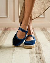 Velvet Mary Jane Espadrilles - Women's Ballet Flat & Slippers | 