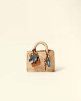 Raffia Surf Keyring - Leather Bags | 