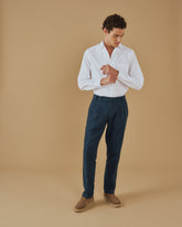Oxford Cotton Panama Shirt - Men's Clothing | 