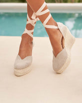 Organic Hemp Heart-Shaped Wedge Espadrilles - Women's Shoes | 