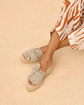Organic Hemp Platforms With Knot - Women's Shoes | 