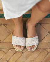 Cotton Crochet Jute Sandals | 